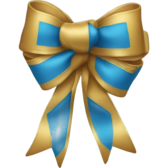 Blue bow emoji