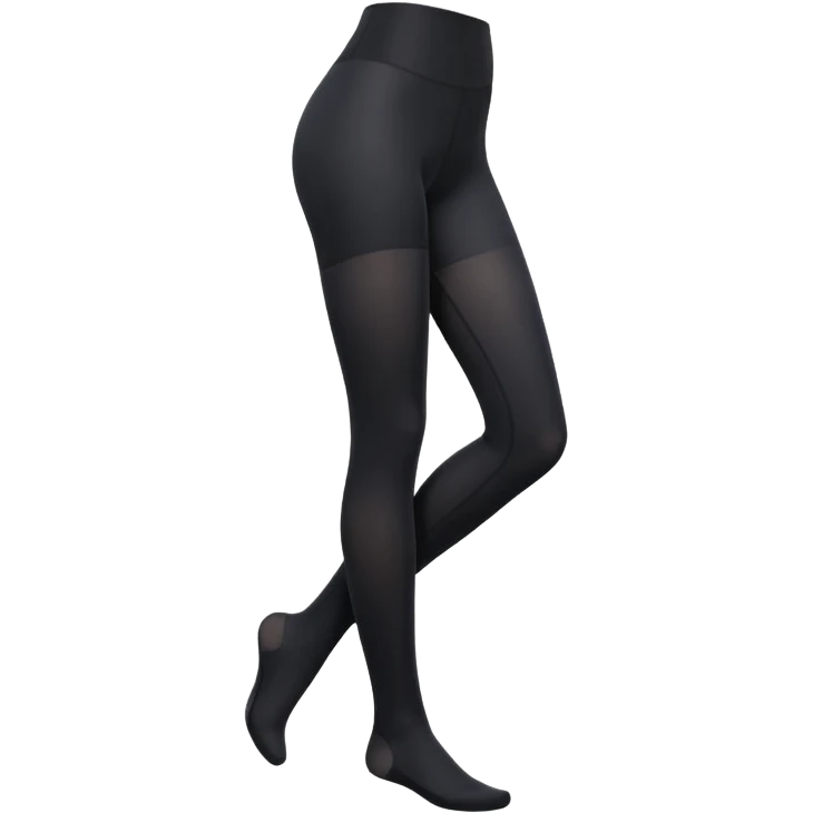 plain isolated black tights emoji