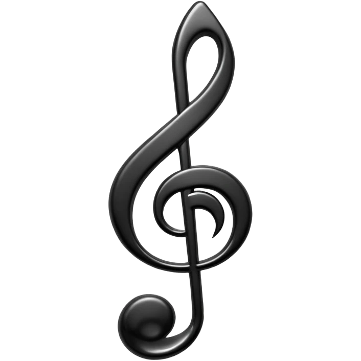 black music note emoji