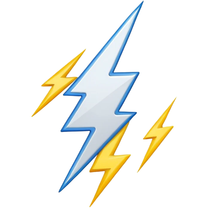  lightning emoji