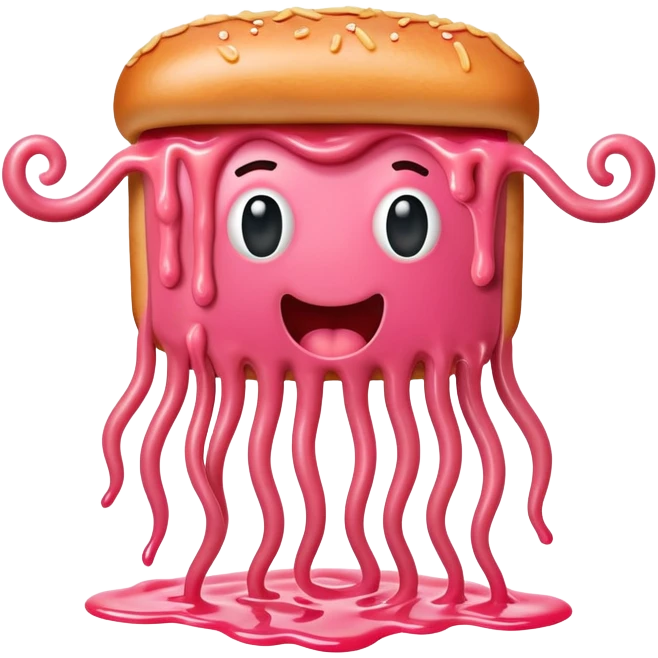  SPAM meat melted pink dripping sauce flying spaghetti monster emoji