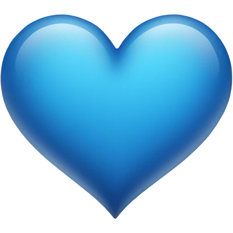 blue heart  emoji