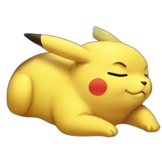 Pikachu sleeping emoji
