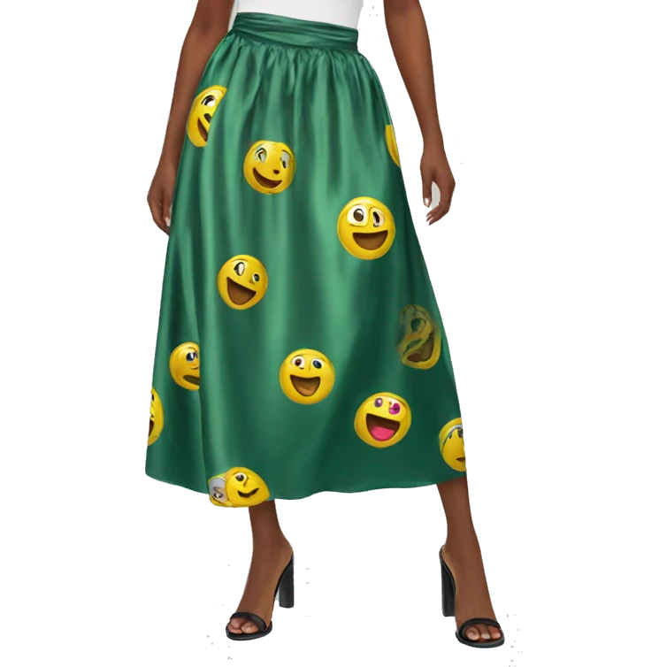 Satin maxi skirt emoji