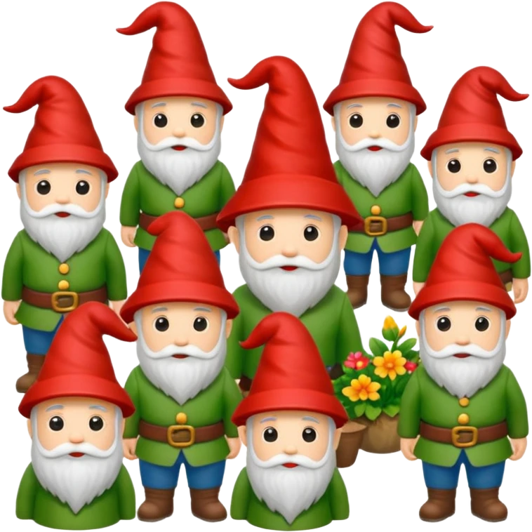 crea un emoji de un jardín de gnomos emoji