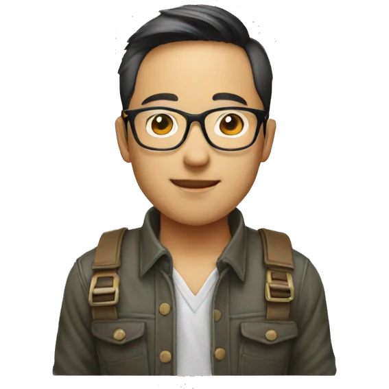 asian photographer glasses emoji
