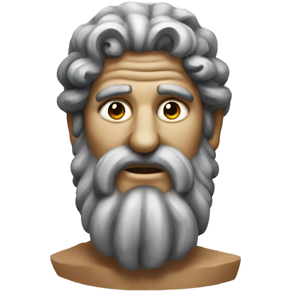A greek Stone God emoji