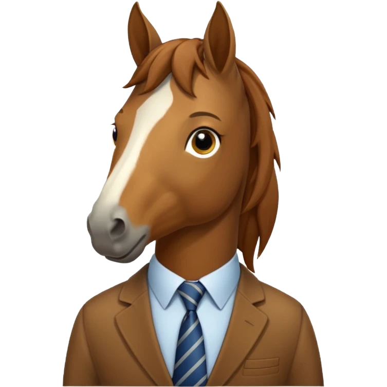 horse with tie emoji