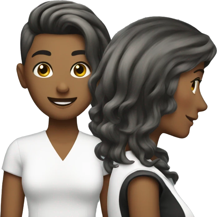 Hairdresser and client  emoji
