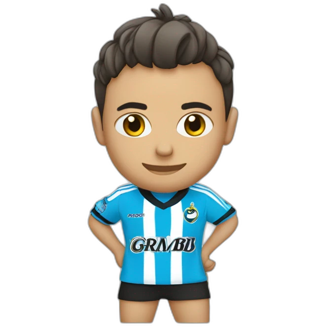 Cebolinha com a camiseta do grêmio  emoji