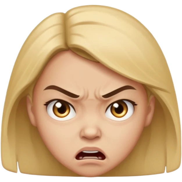 Mavi kızgın korkunç emoji  emoji