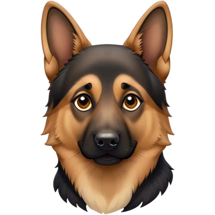 German shepherd dog emoji