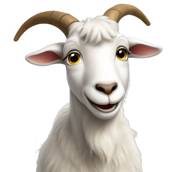 goat saying thank you emoji