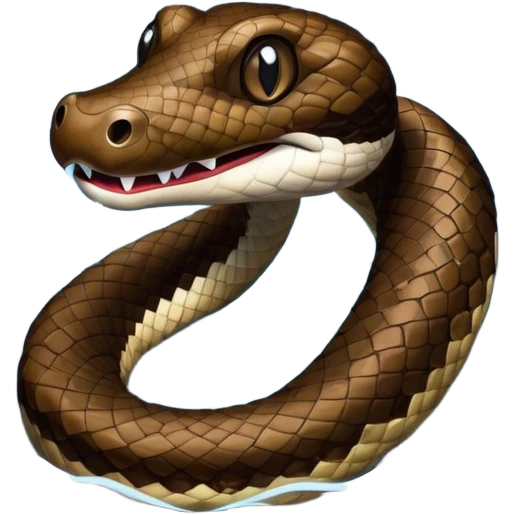 Cottonmouth water moccasin  emoji