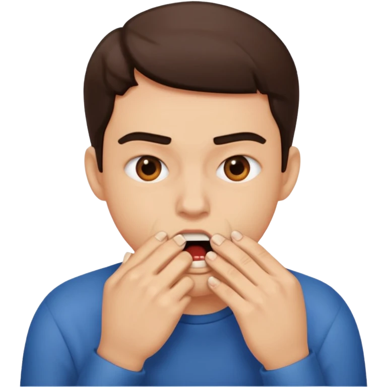 biting nails emoji