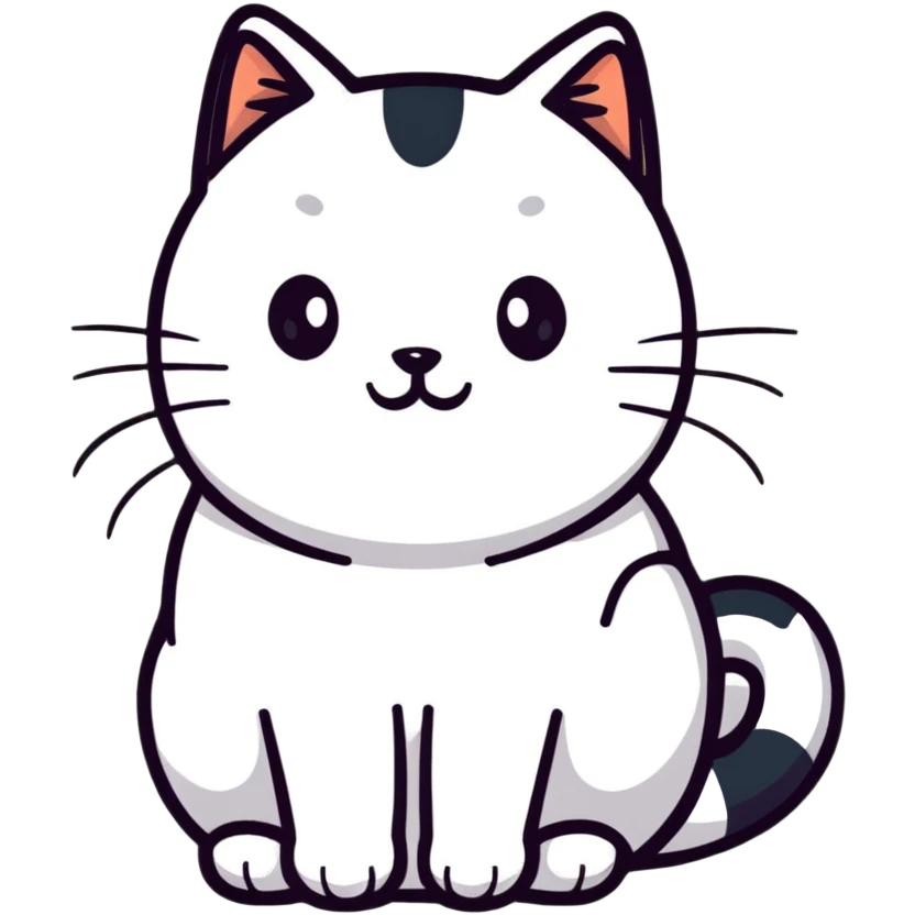 Very fat cat emoji