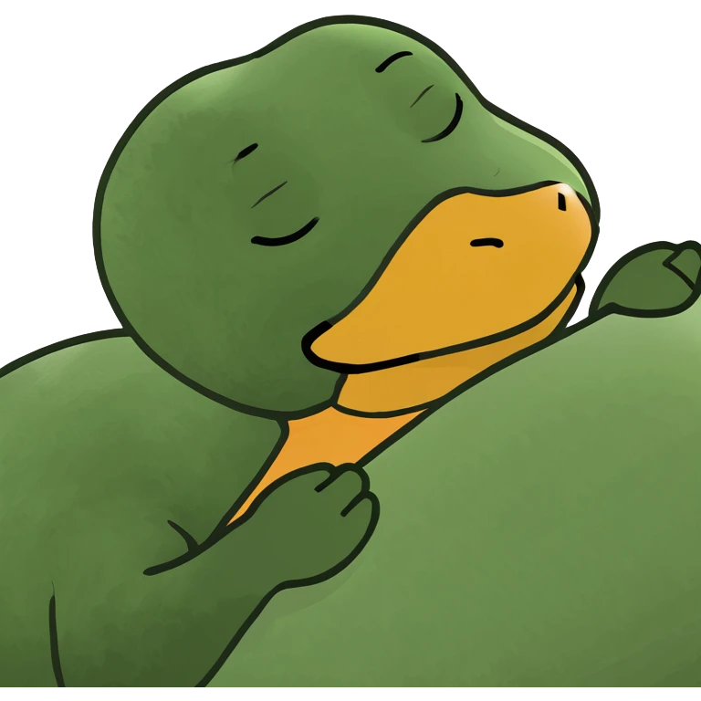 sleeping duck emoji