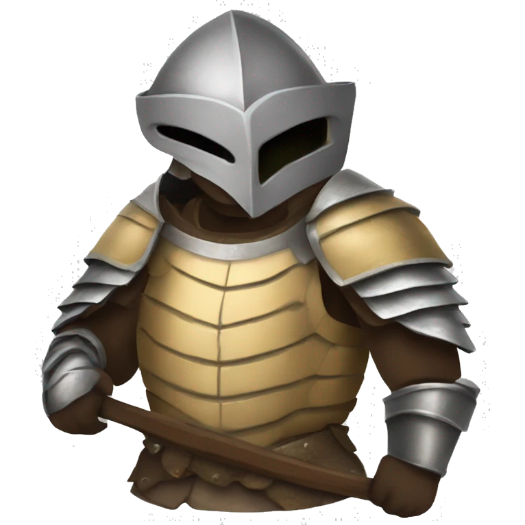 Armored armadillo knight emoji