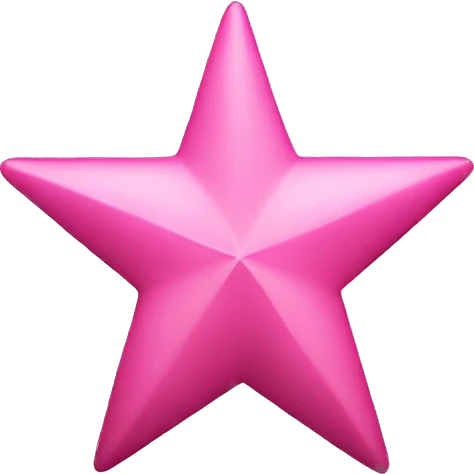 pink star emoji