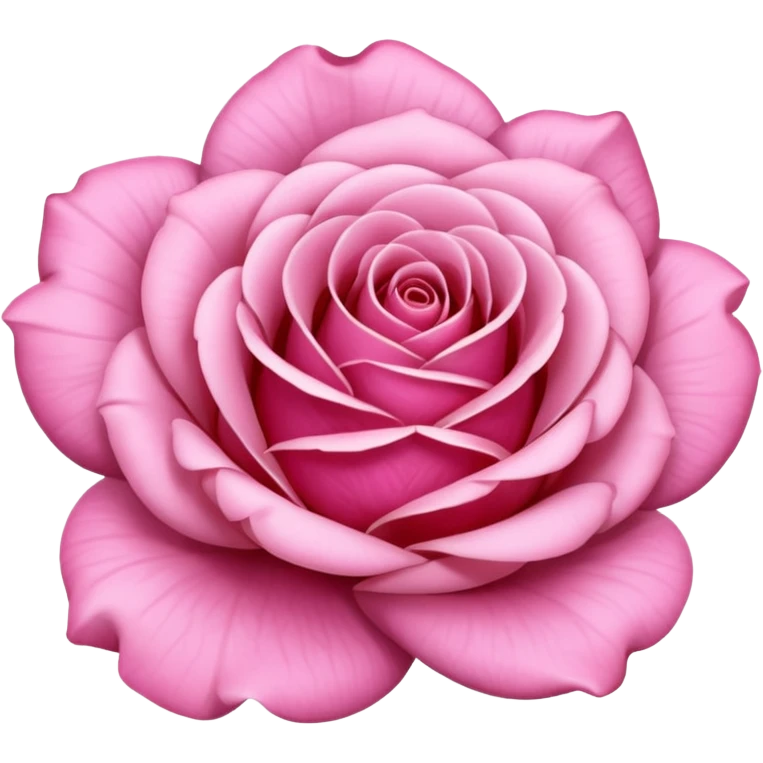 Pink rose emoji
