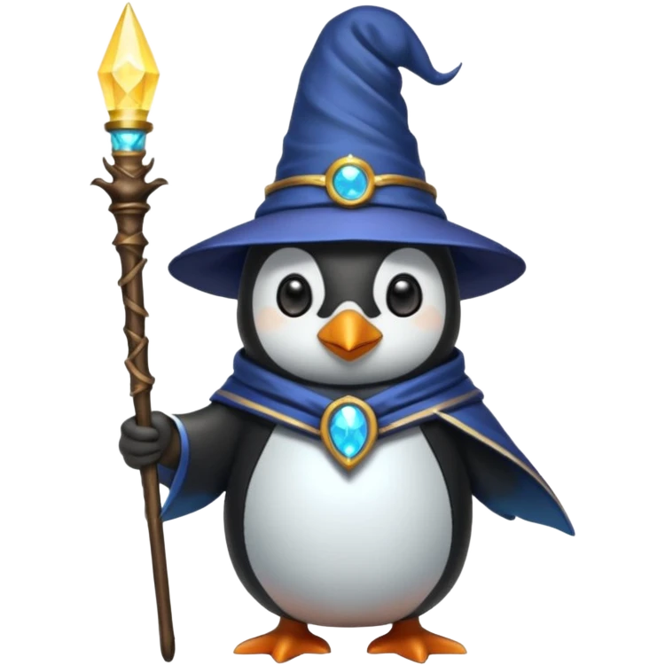 Penguin Wizard emoji