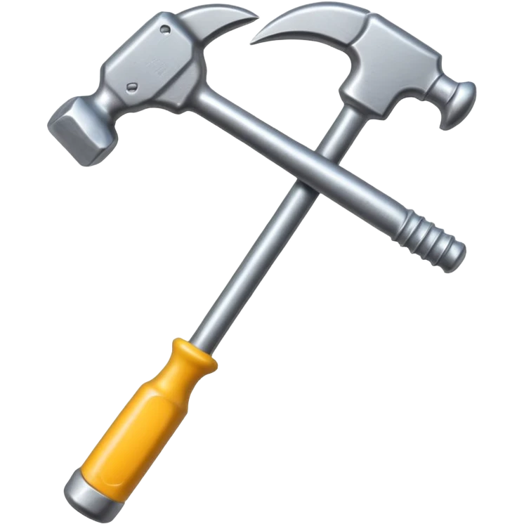 hammer crossed with another tool emoji