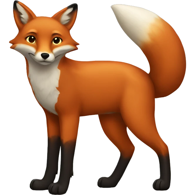 full body fox emoji