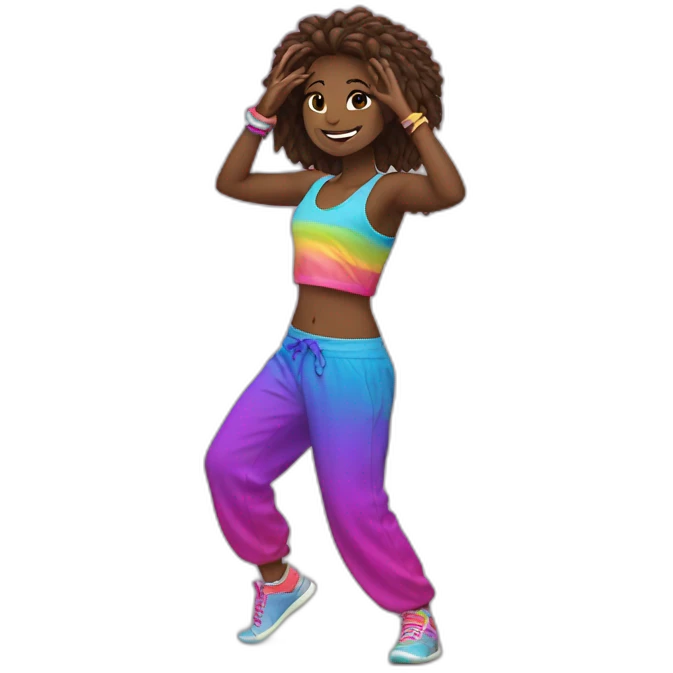 zumba arc en ciel emoji