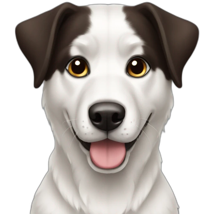 BrunetteGirWhitedog emoji