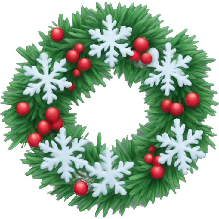 Winter wreath  emoji