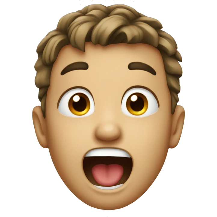 boy cringing emoji