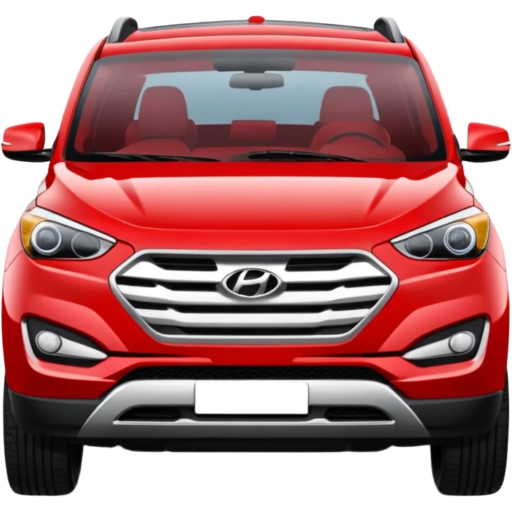 Red Hyundai suv emoji