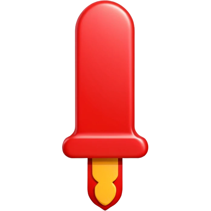 A bright red exclamation mark emoji, glossy, 3D, cartoon style, vibrant colors, smooth shading, simple background, iOS emoji style, high detail, cute and expressive
 emoji