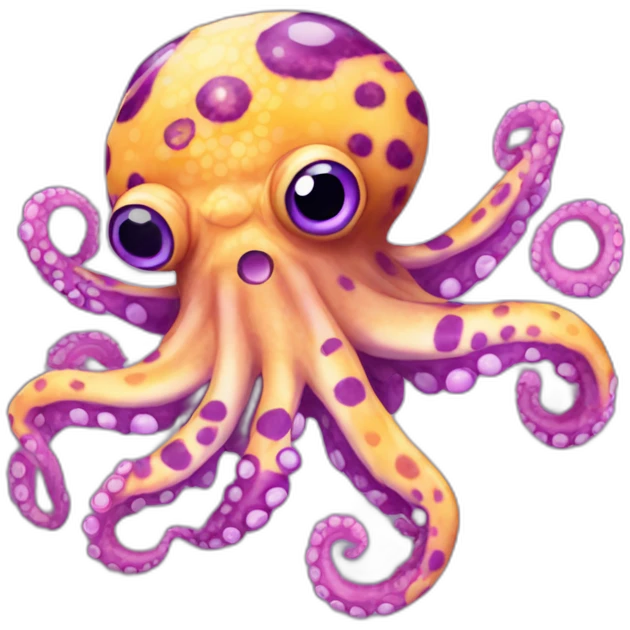 Purple ringed octopus emoji