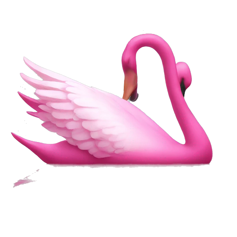 pink swans emoji