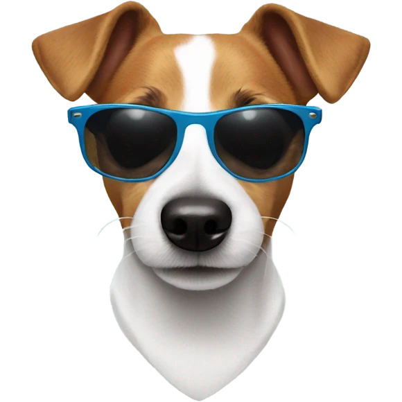 Jack Russell wearing sunglasses  emoji