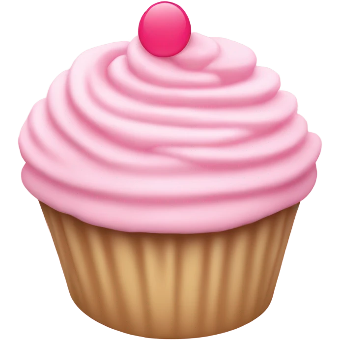 Light pink cupcake emoji