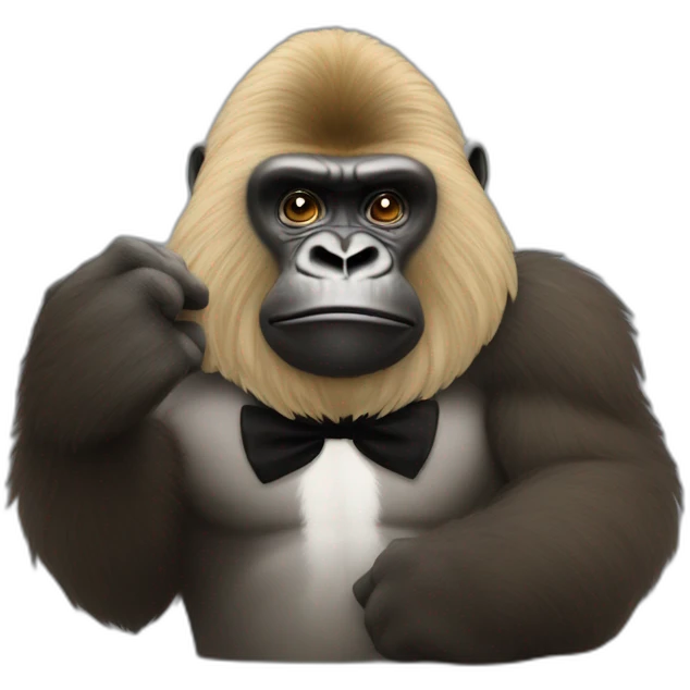 Gorille qui fait un doigt d’honneur emoji