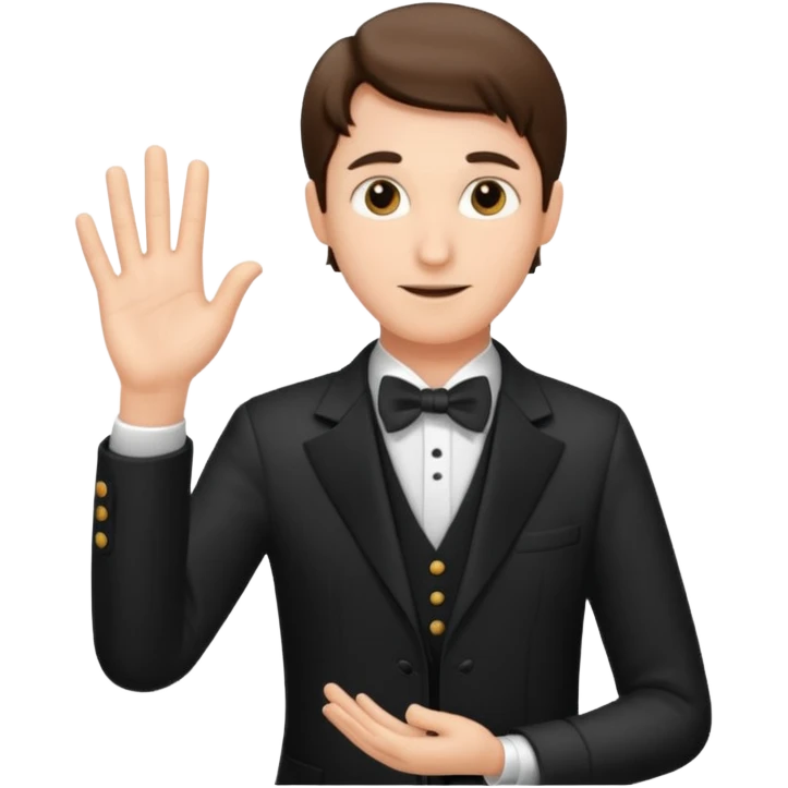 hands of an orchestra conductor emoji