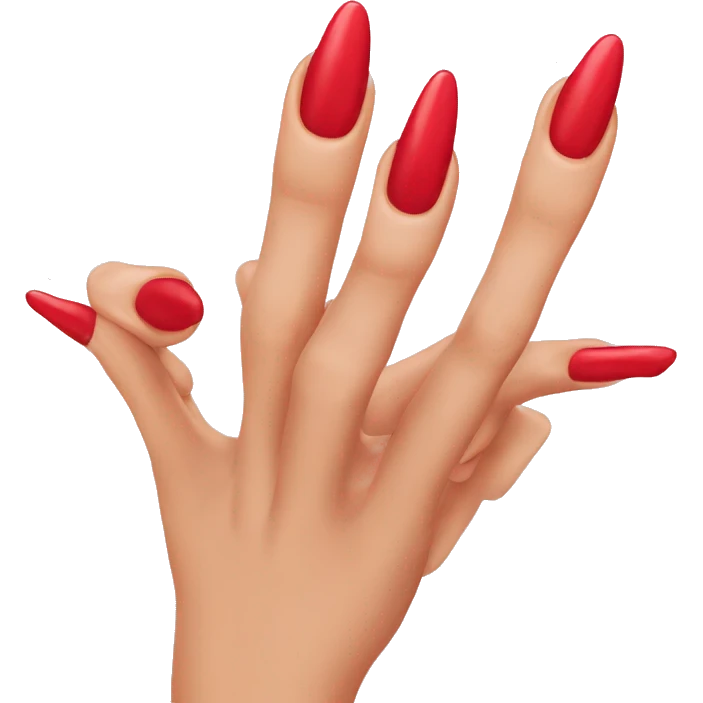 Red nails emoji