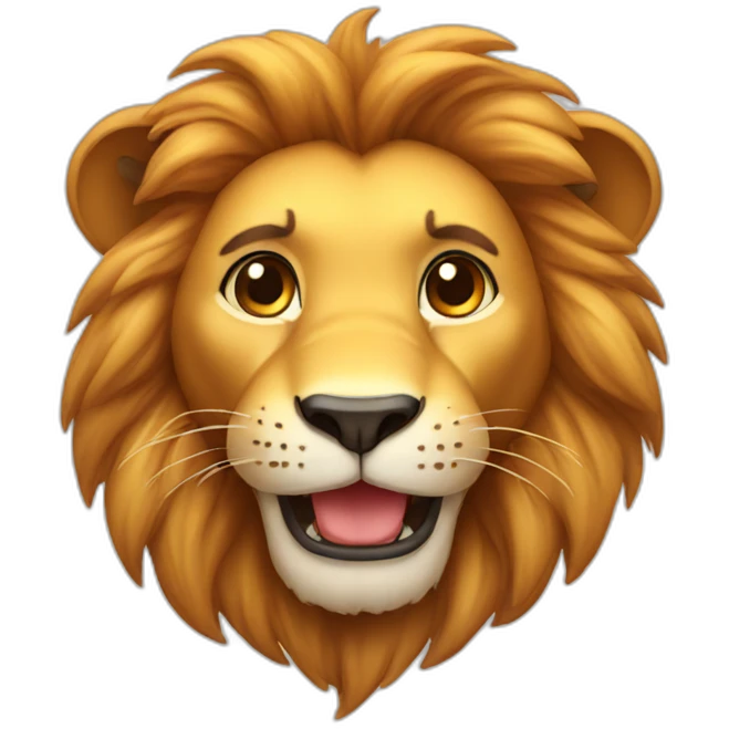 cute lion emoji