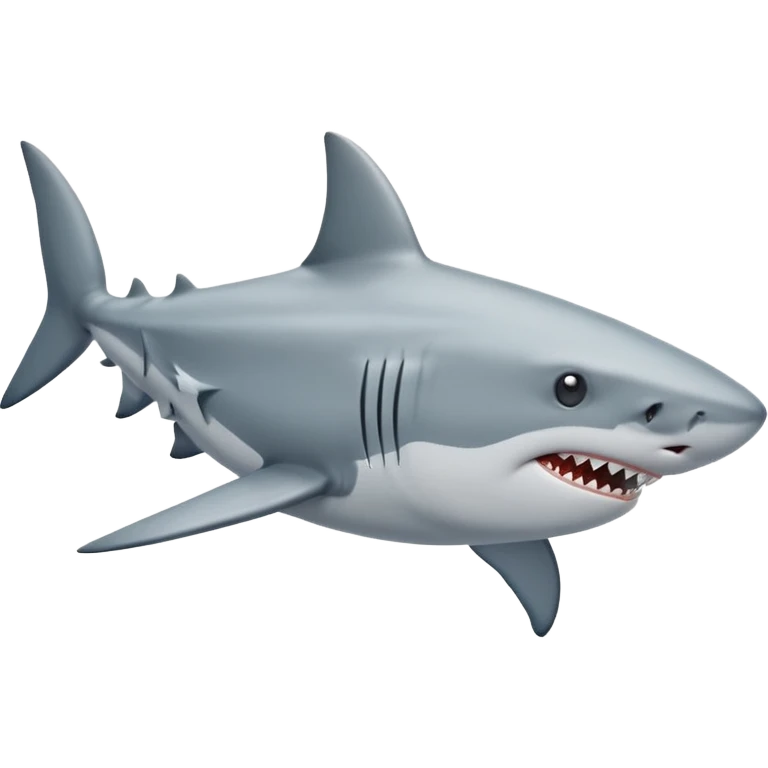 Farting shark emoji