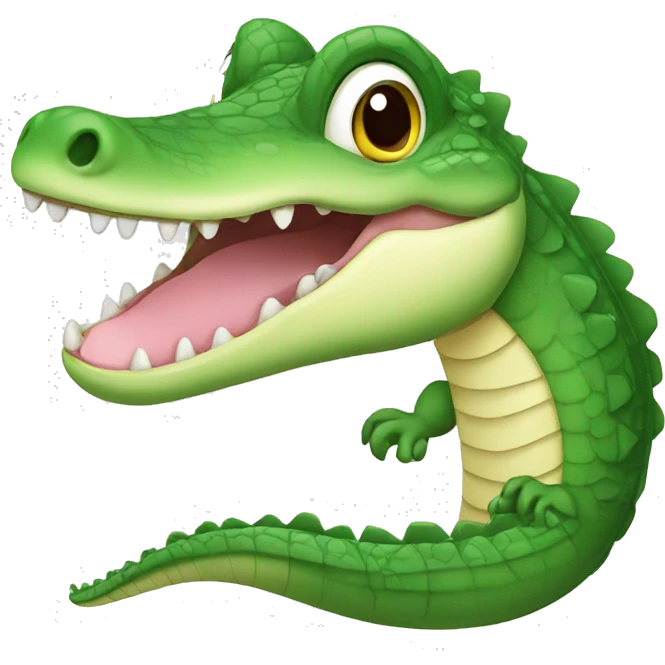 Baby crocodile emoji