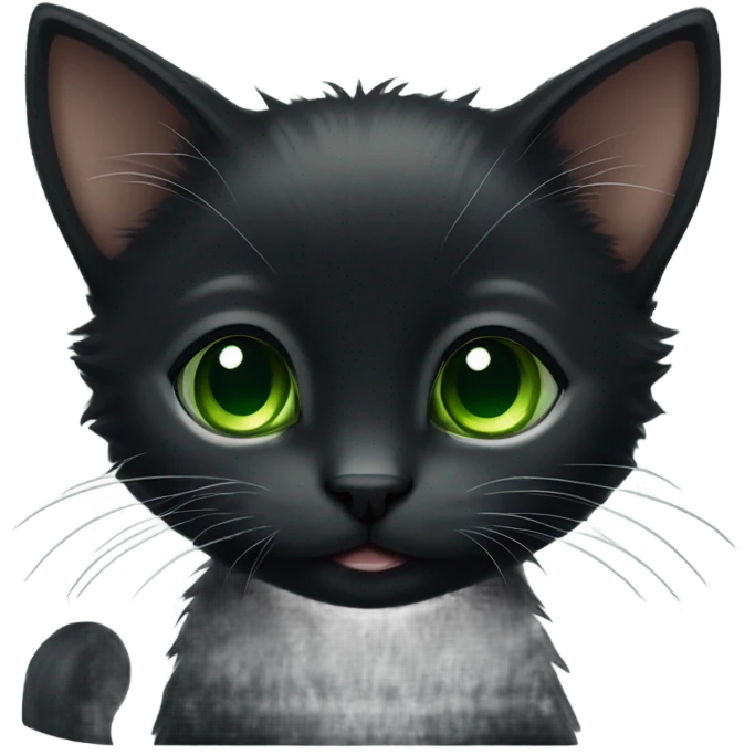 Black kitten emoji