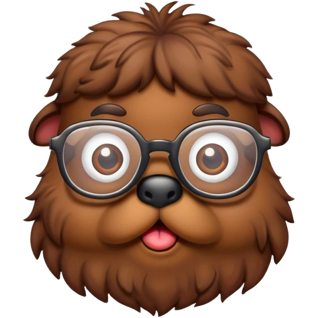 Poo with glasses emoji
