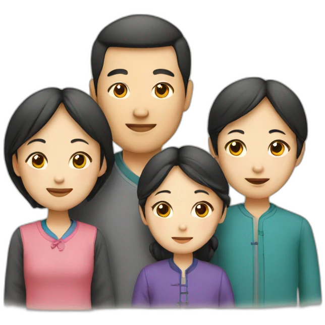 Chinese family emoji