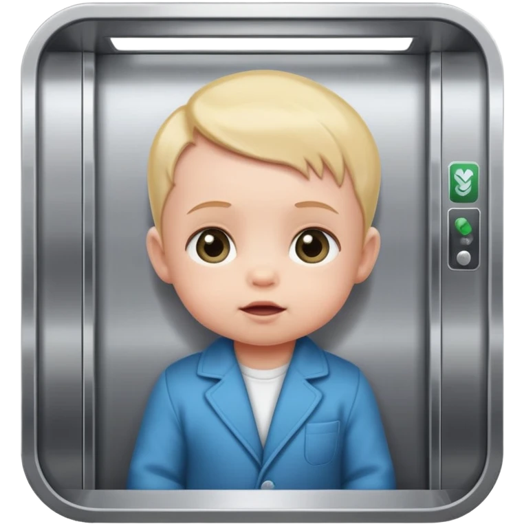 Baby in elevator emoji