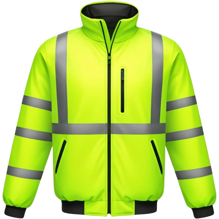 create a realistic emoji of a high-visibility jacket or reflection vest emoji