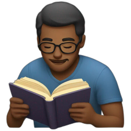 men reading book emoji