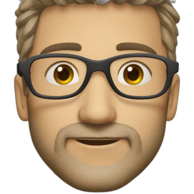 Destru à das lunettes et il a des lockes emoji